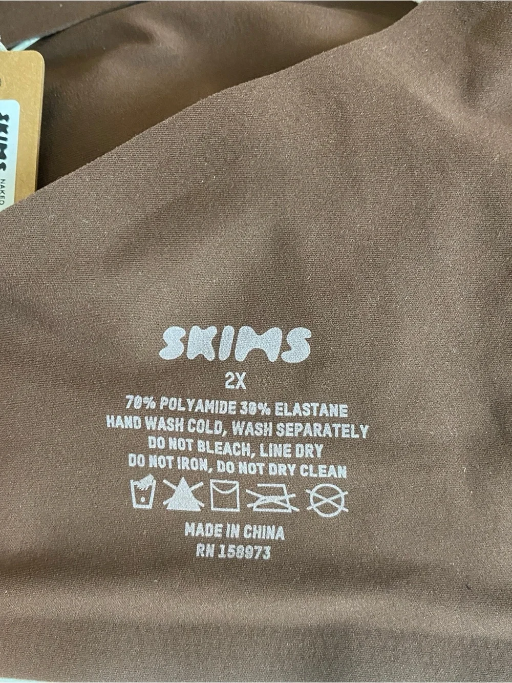 Skims Naked Plunge Bra Onyx Size 2x - Picture 6 of 7
